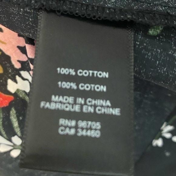 Rebecca Taylor Black Floral Peplum Blouse - Picture 5 of 5